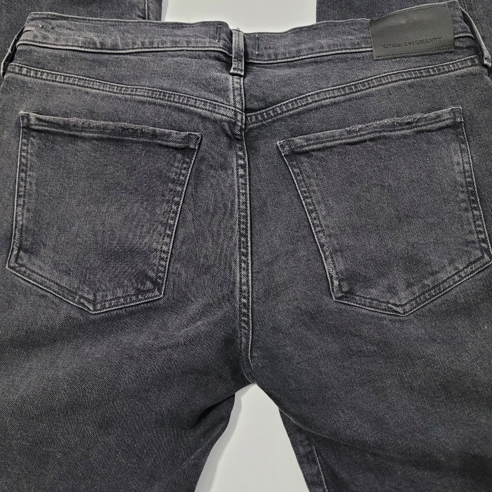 Citizens of Humanity Ella Mid Rise Slim Crop Jeans in Black Size 29 - Picture 8 of 14